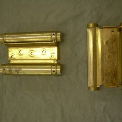Double-Action 5" Brass Hinges