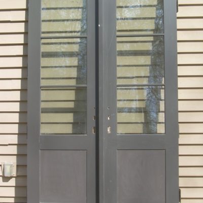 Pair Loewen 2070 Aluminum Clad 2/3 lite Doors slabs