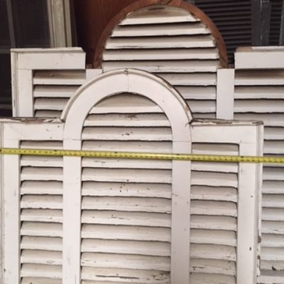 Small arched top louver gable vent
