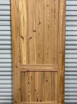 Heart Pine Slab Single Door